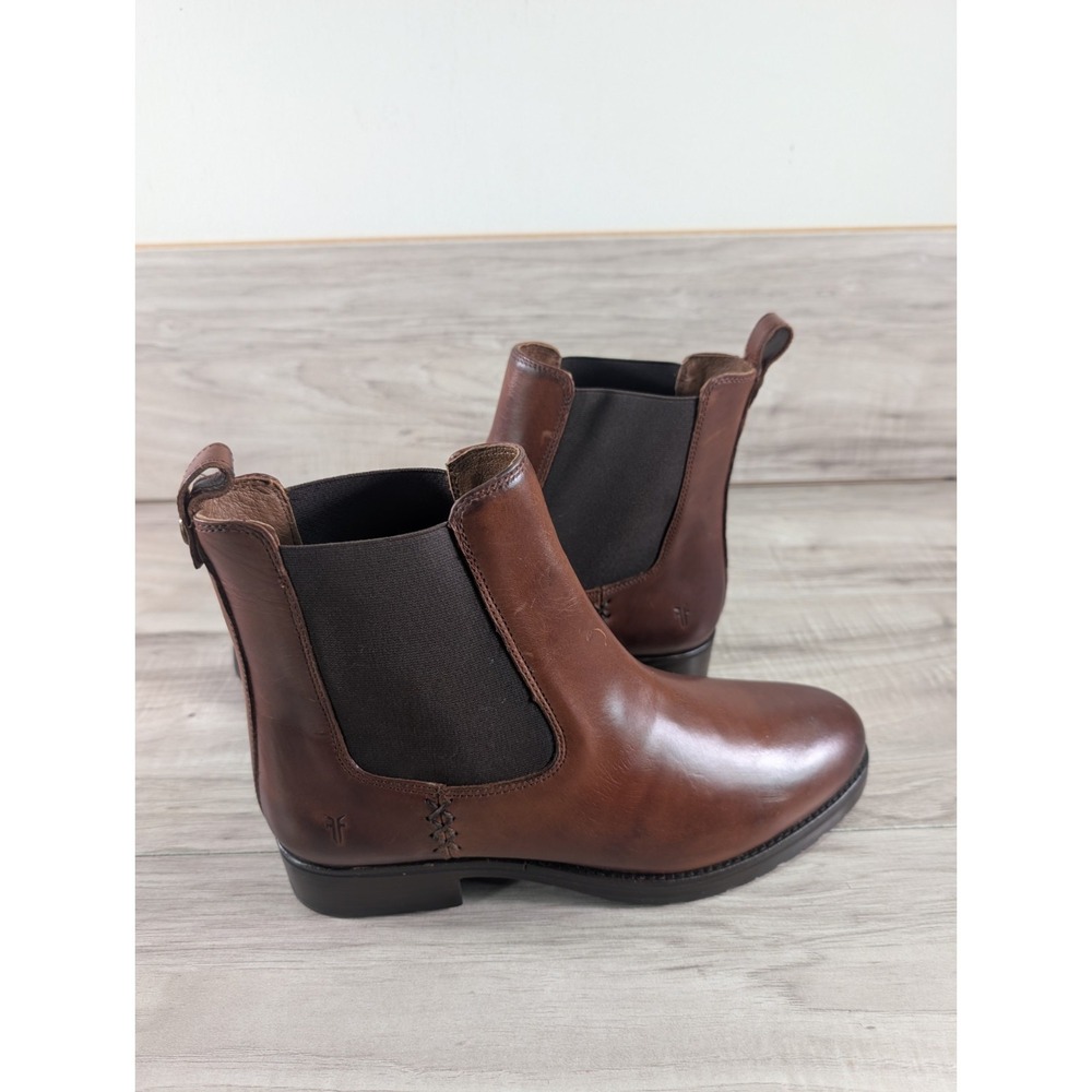 Frye Women's Melissa Double Sole Chelsea Boots Brown Size 9 B - Picture 5 of 15